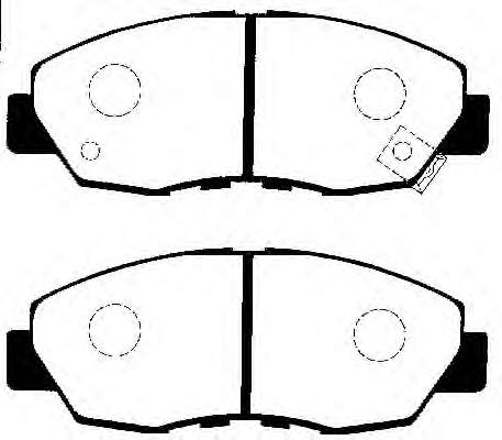 Klocki hamulcowe przednie tarczowe Honda Accord 5 (CE, CF)