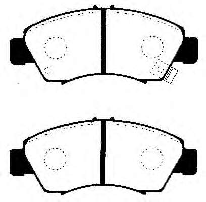 Klocki hamulcowe przednie tarczowe Honda Civic 5 (EG)