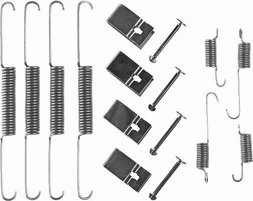 Zestaw montażowy szczęk hamulcowych tylnych 1050664 Quick Brake