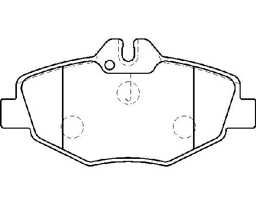 Klocki hamulcowe przednie tarczowe do Mercedes E (W211)