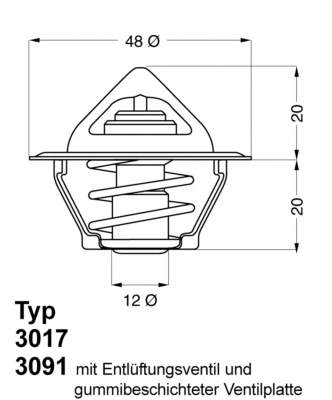 Termostat Opel Corsa A (93)