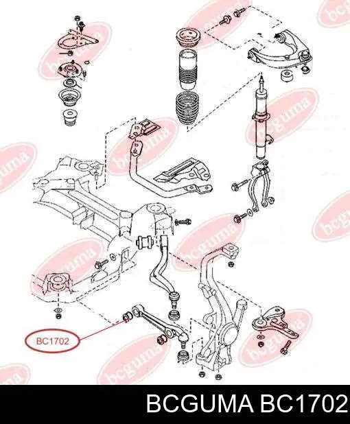 BC1702 Bcguma silentblock przedniego wahacza dolnego