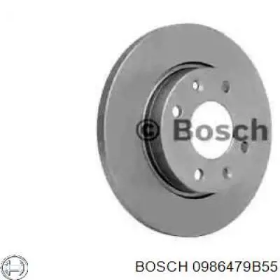 0 986 479 B55 Bosch tarcza hamulcowa przednia