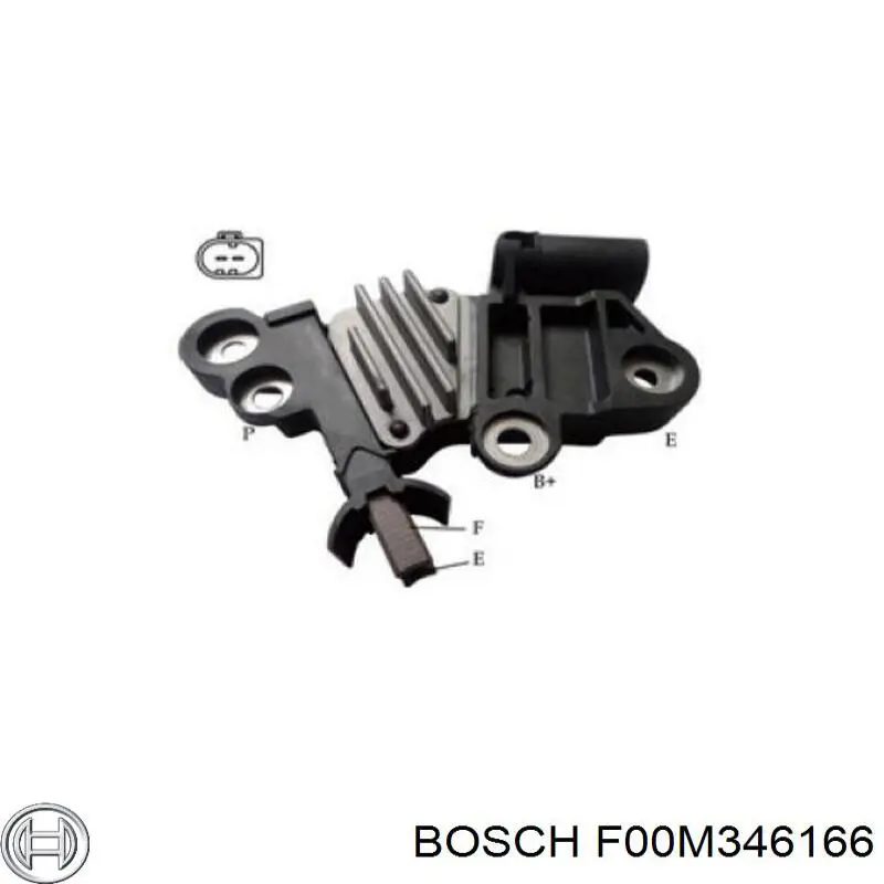 F00M346166 Bosch regulator alternatora (przekaźnik ładowania)