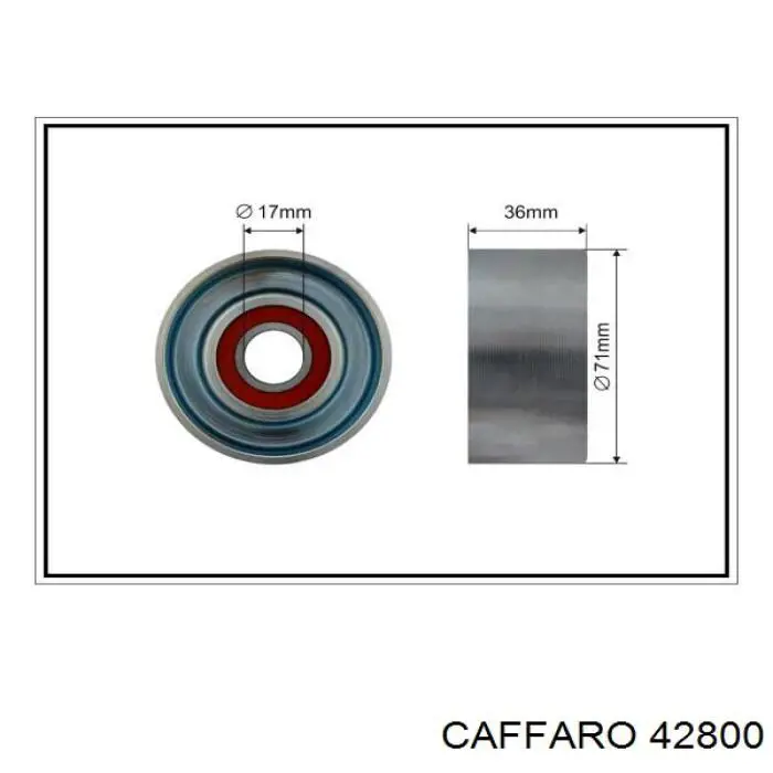 42800 Caffaro rolka napinacza paska napędowego