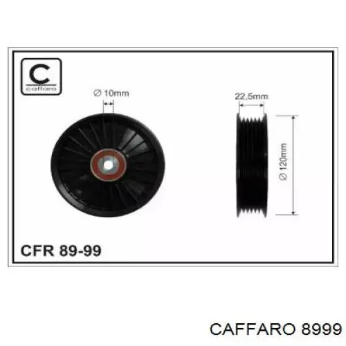 89-99 Caffaro rolka prowadząca, kierunkowa paska napędowego