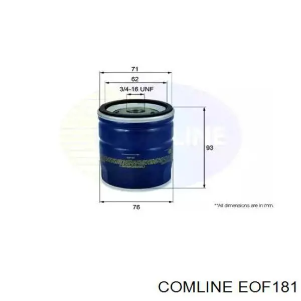 EOF181 Comline filtr oleju