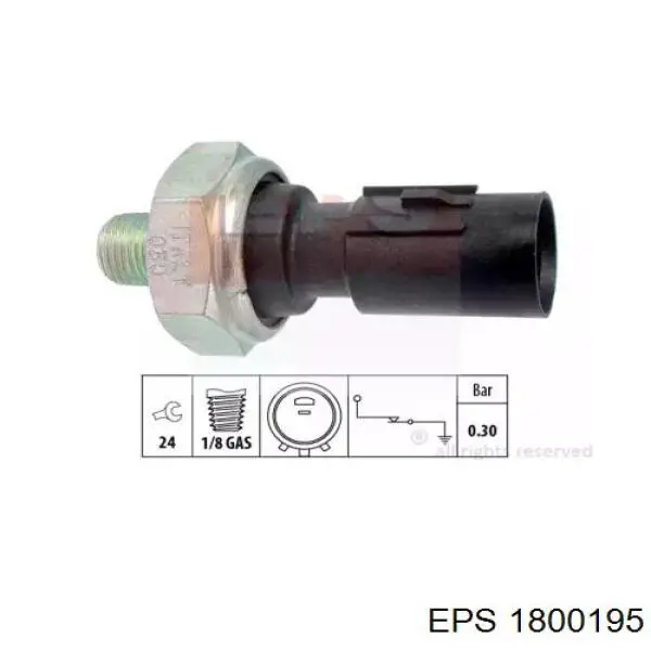 1.800.195 EPS czujnik ciśnienia oleju