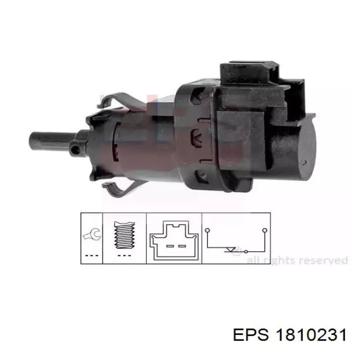 1810231 EPS czujnik włącznika świała stop