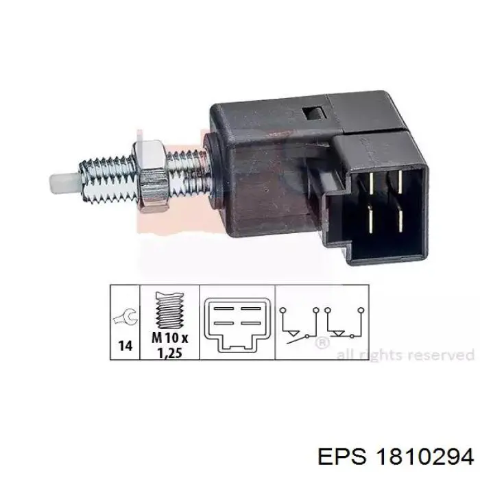 1.810.294 EPS czujnik włącznika świała stop