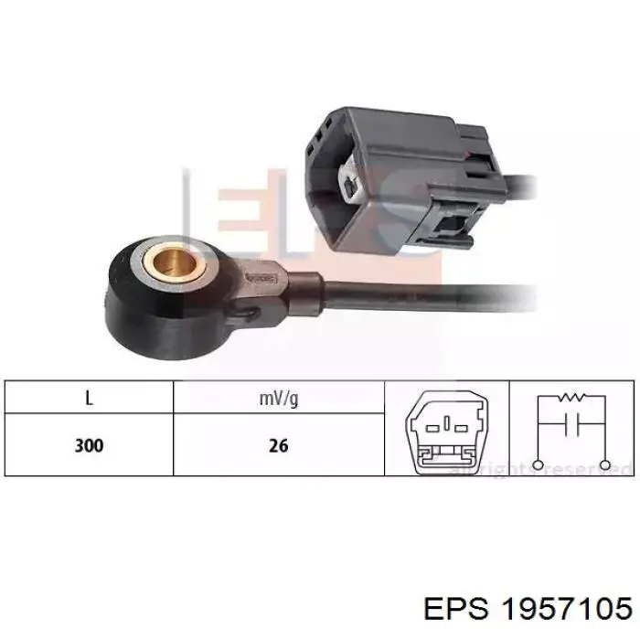 1.957.105 EPS czujnik stukowy (czujnik spalania stukowego)