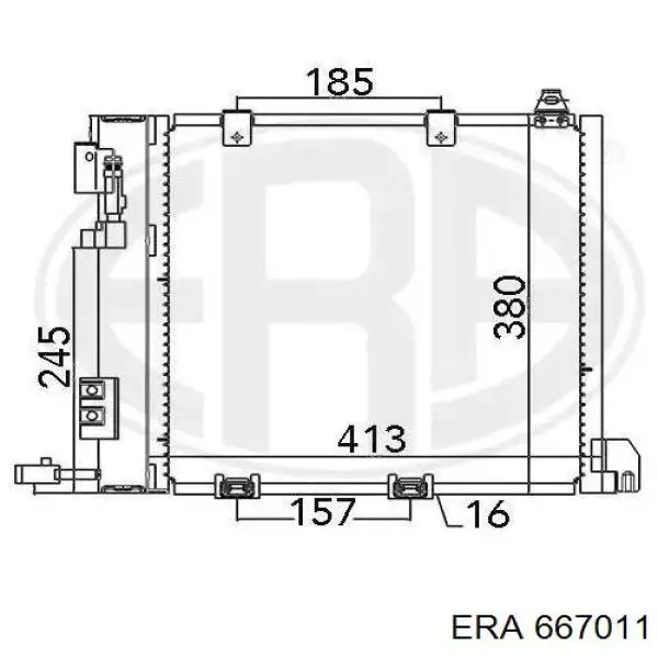 667011 ERA chłodnica klimatyzacji
