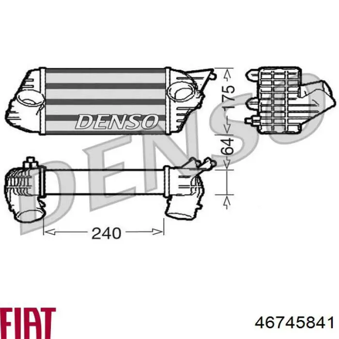 Chłodnica intercoolera Fiat Stilo (192)