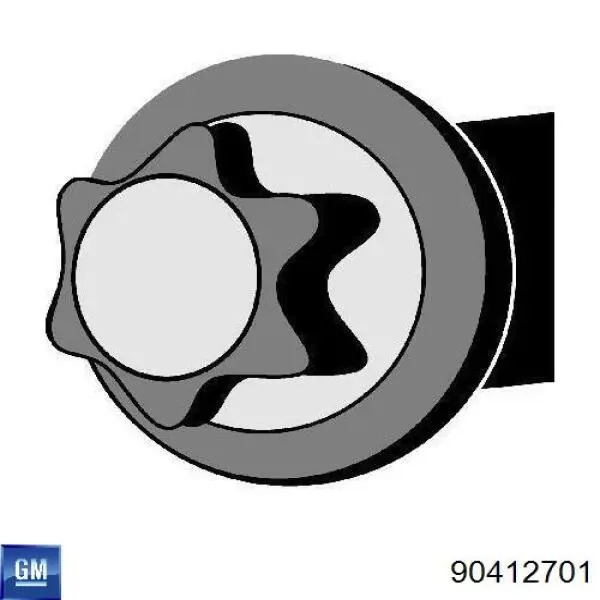 90412701 General Motors śruba głowicy cylindrów