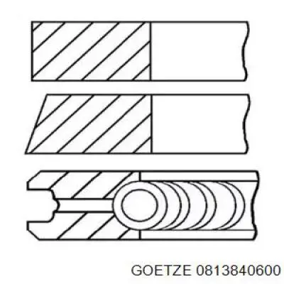 Pierścienie tłokowe na 1 cylinder, 2. naprawa (+0,50) Fiat Marea (185)