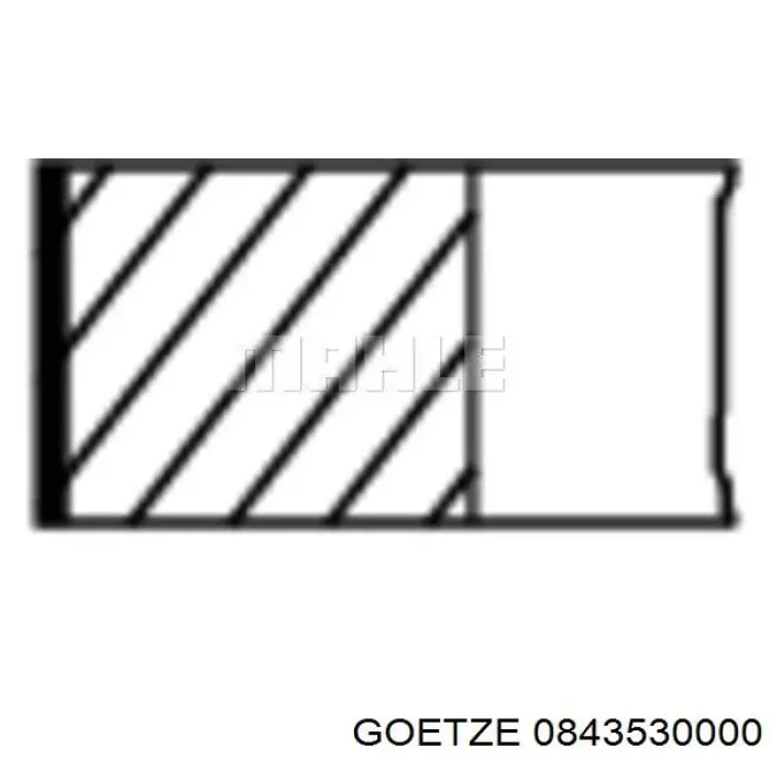 08-435300-00 Goetze pierścienie tłokowe na 1 cylinder, std.