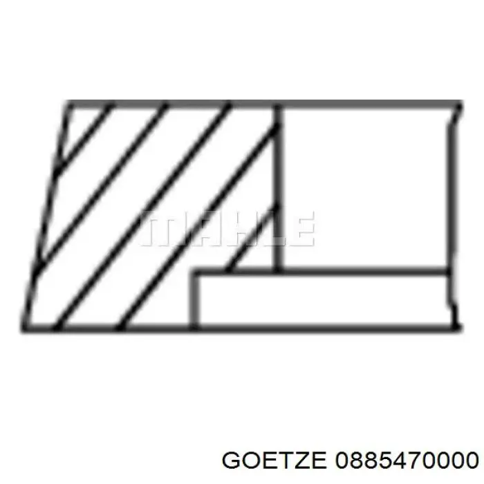 08-854700-00 Goetze pierścienie tłokowe na 1 cylinder, std.