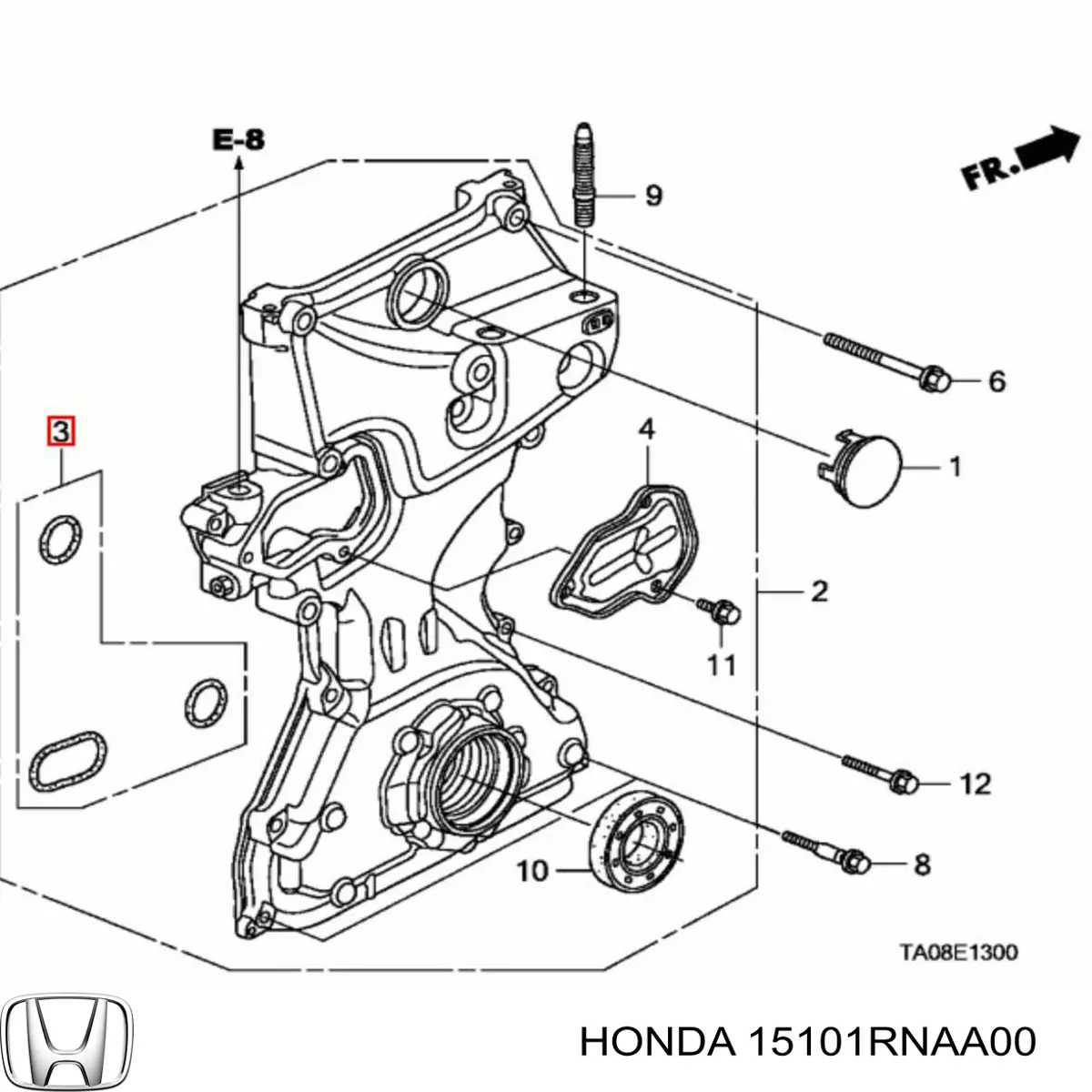 Uszczelka pompy oleju Honda Civic 8 (FK1)