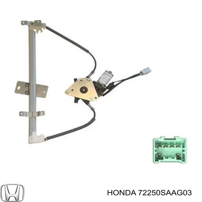 Mechanizm podnoszenia szyby drzwi przednich lewych Honda Jazz (GD, GE)