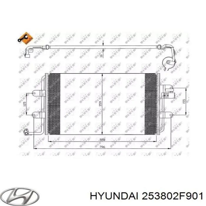 Wentylator elektryczny układu chłodzenia kompletny (silnik+wirnik) KIA Cerato (LD)