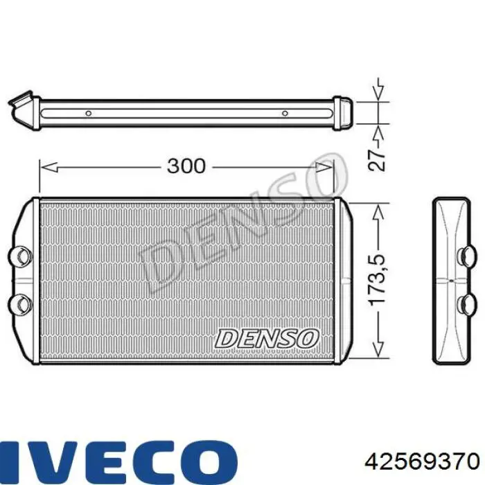 Chłodnica nagrzewnicy (ogrzewacza) Iveco Daily 6 