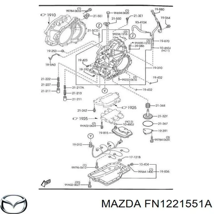 FN1221551A Mazda czujnik prędkości