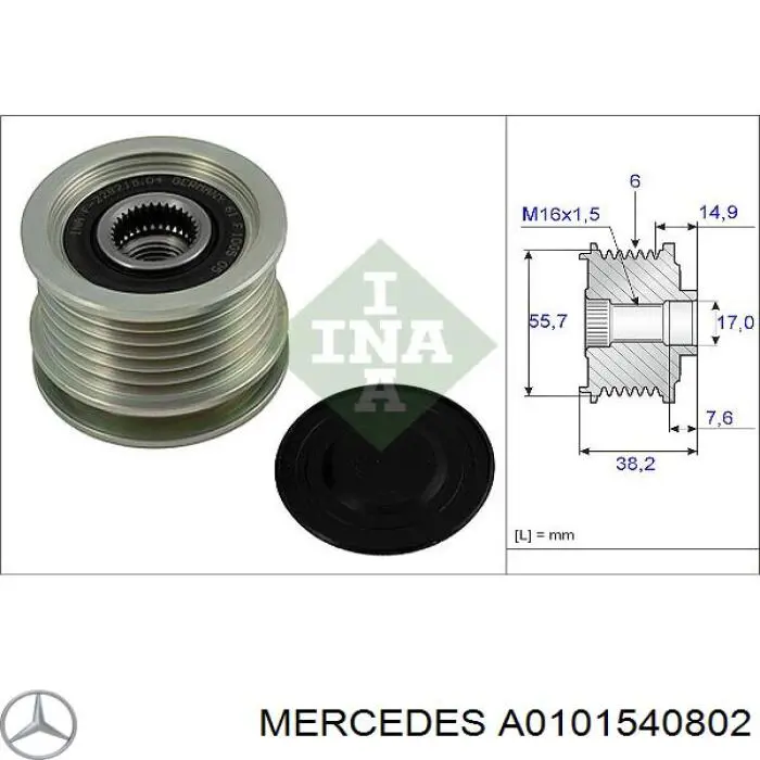 A0101540802 Mercedes alternator