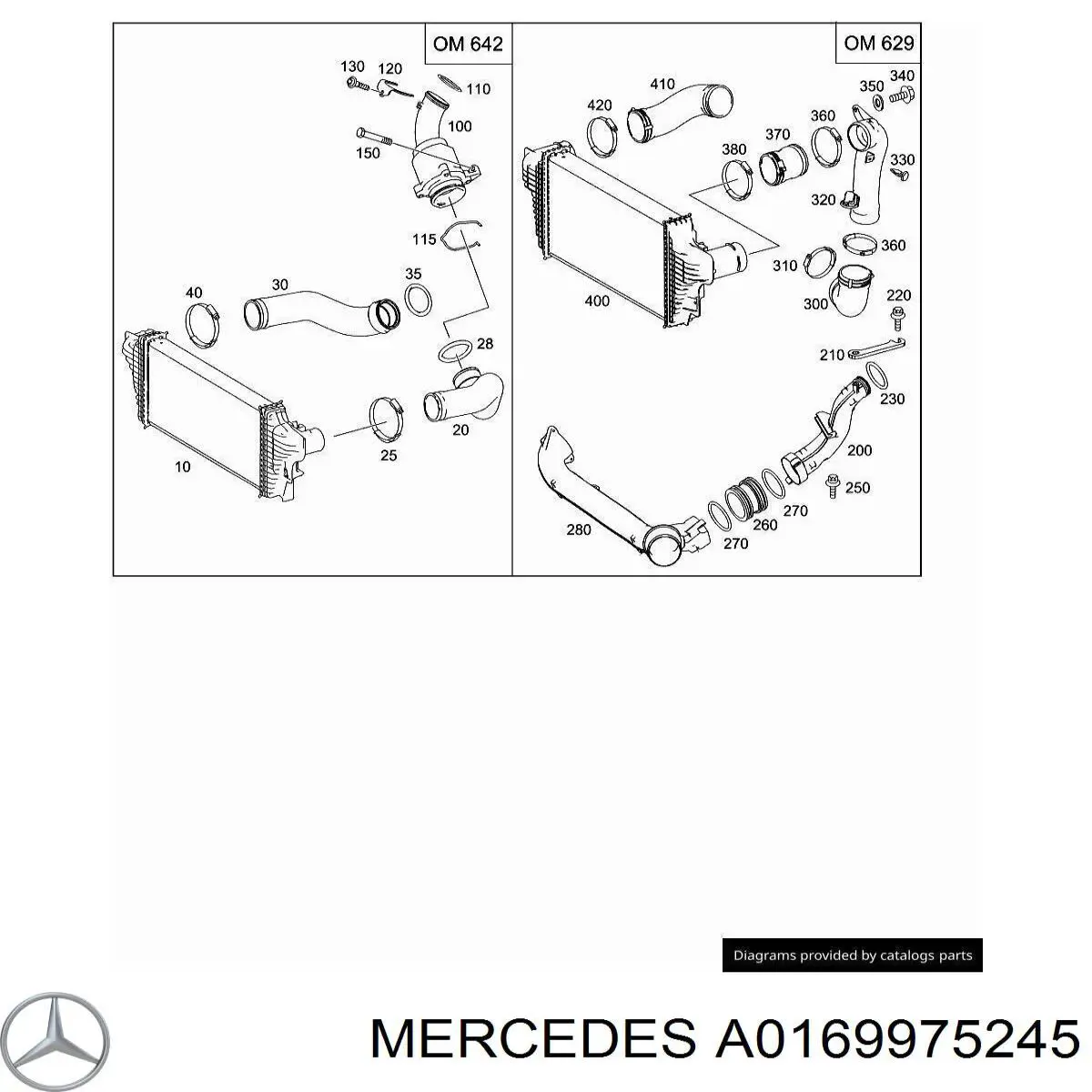 Uszczelka pierścieniowa przewodu EGR do Mercedes GLC (C253)