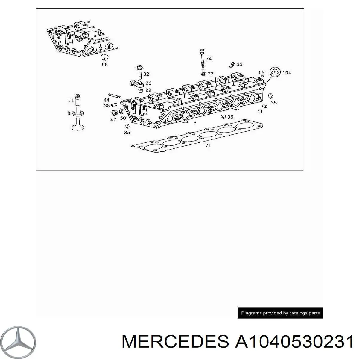 Gniazdo zaworu dolotowego (gniazdo zaworu ssącego) (dwie nazwy) do Mercedes E (W124)