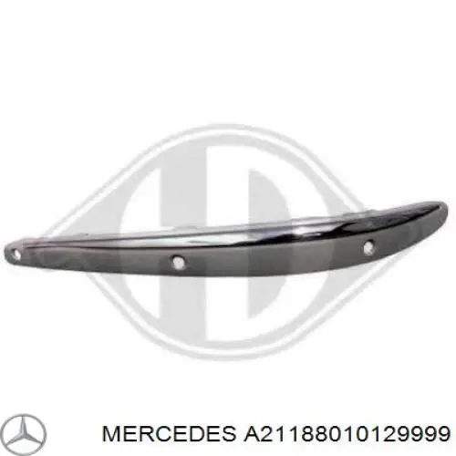 Listwa ochronna zderzaka przedniego prawa do Mercedes E (W211)