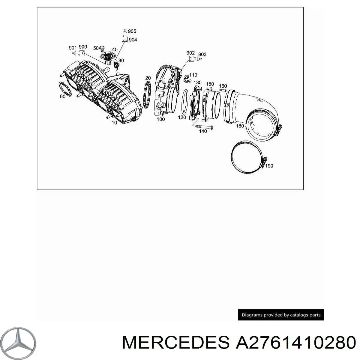 Uszczelka przepustnicy do Mercedes R (W251)