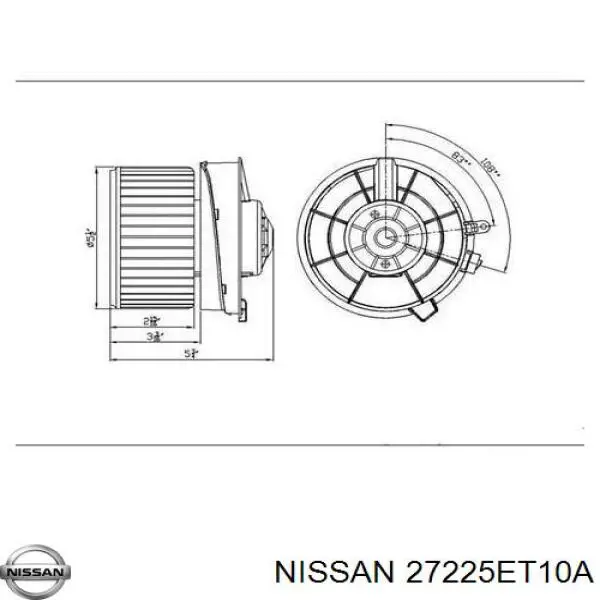 27225ET10A Nissan silniczek wentylatora nagrzewnicy (ogrzewacza wnętrza)