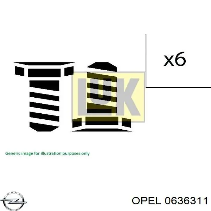 0636311 Opel uszczelka pokrywy zaworowej silnika