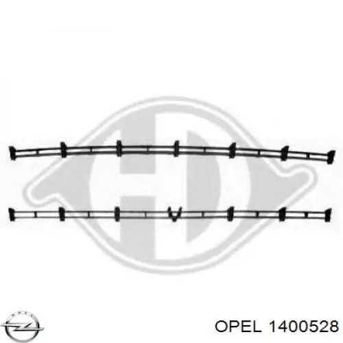 Kratka zderzaka przedniego górna Opel Astra G (F69)