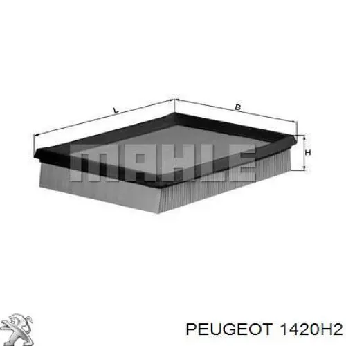 Obudowa filtra powietrza Peugeot 206 (2A/C)