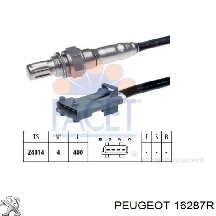 Sonda lambda, czujnik tlenu Peugeot 206 (2A/C)