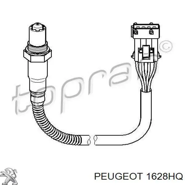 1628HQ Peugeot/Citroen sonda lambda czujnik tlenu przed katalizatorem