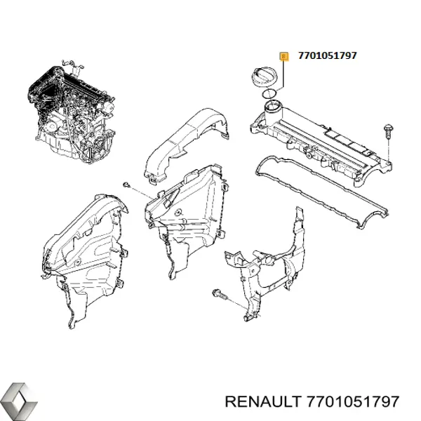 Uszczelka korka wlewu oleju Opel Vivaro (F7)