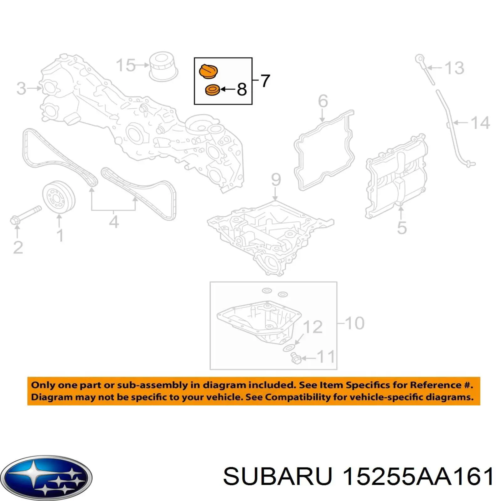 Korek wlewu oleju Subaru Outback (BM)