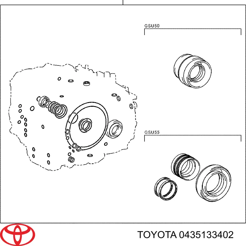 Zestaw naprawczy automatycznej skrzyni biegów Toyota Camry (V40)