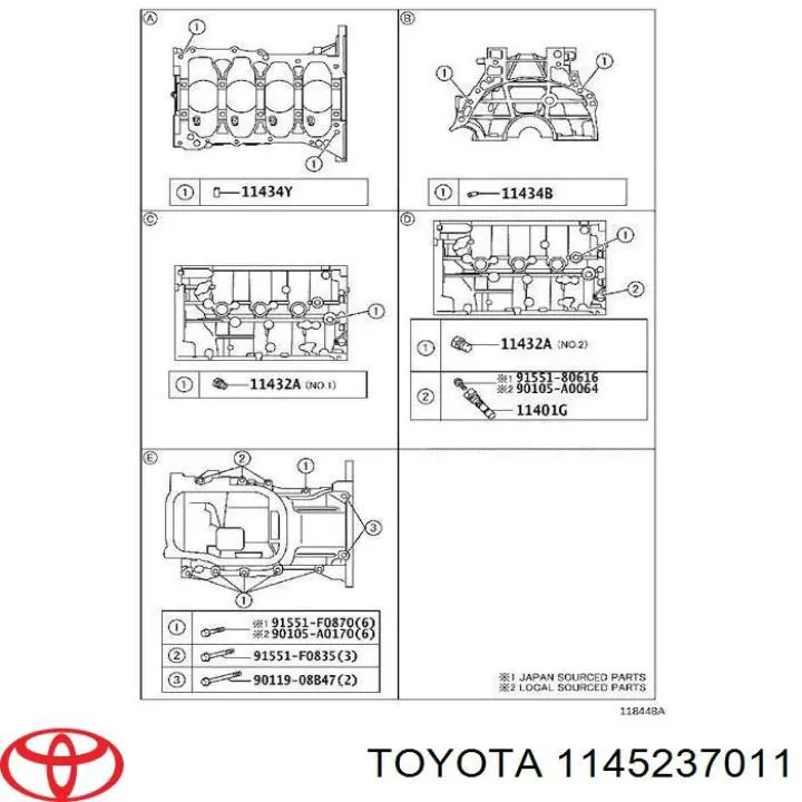 Prowadnica bagneta-wskaźnika poziomu oleju w silniku Toyota Avensis (T27)