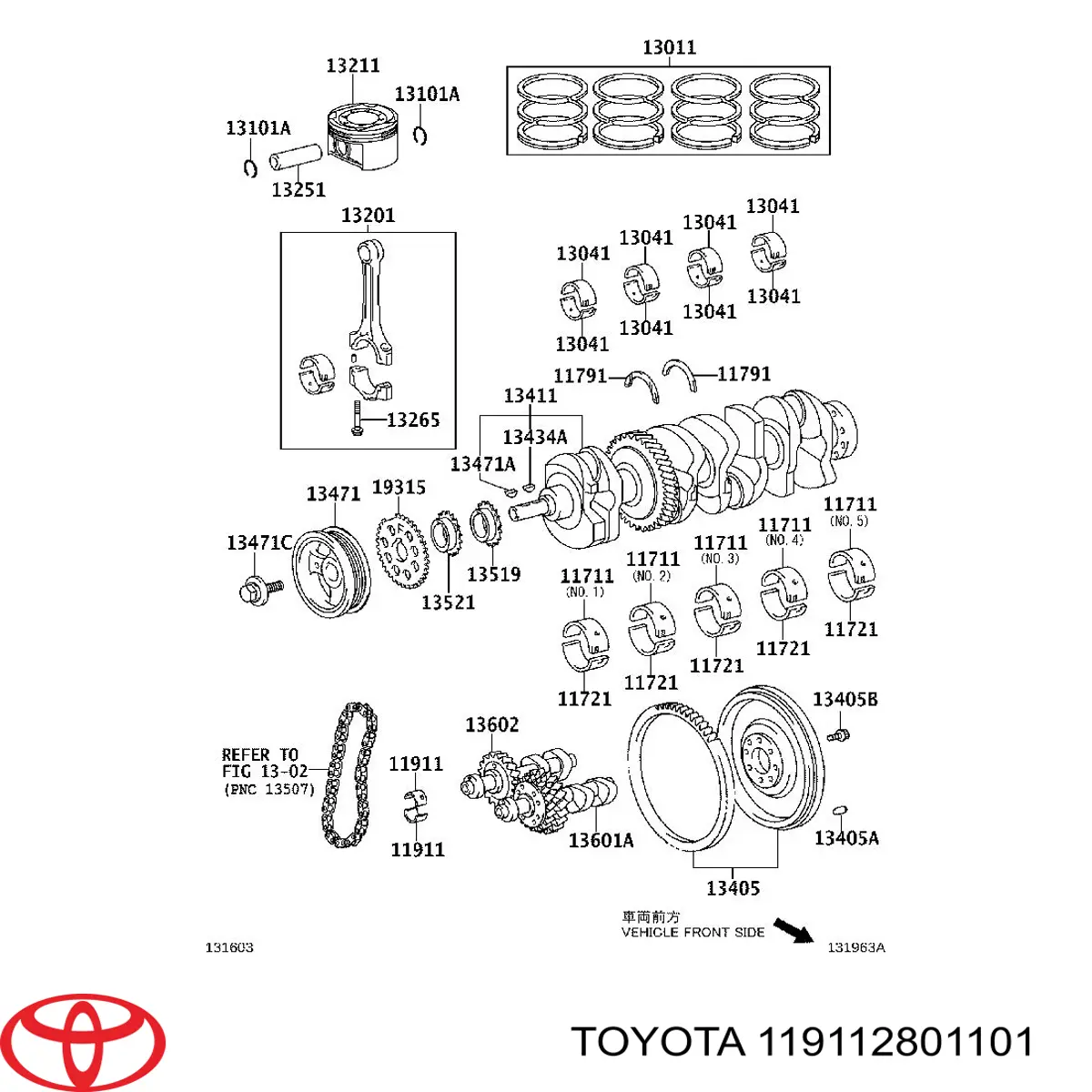 Panewka wałka wyrównoważającego Toyota RAV4 3 (A3)