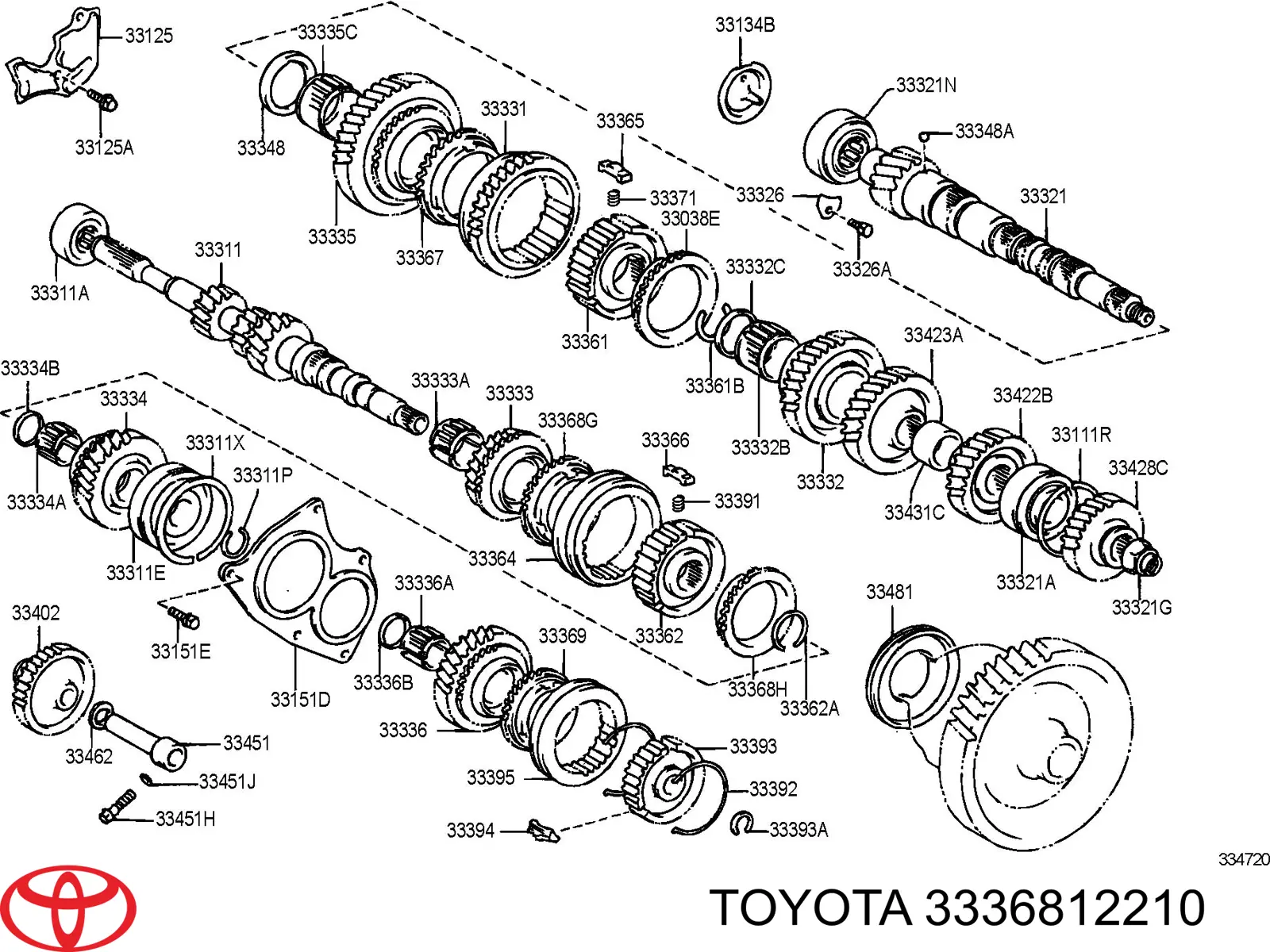 Pierścień synchronizatora Toyota Corolla (E12)