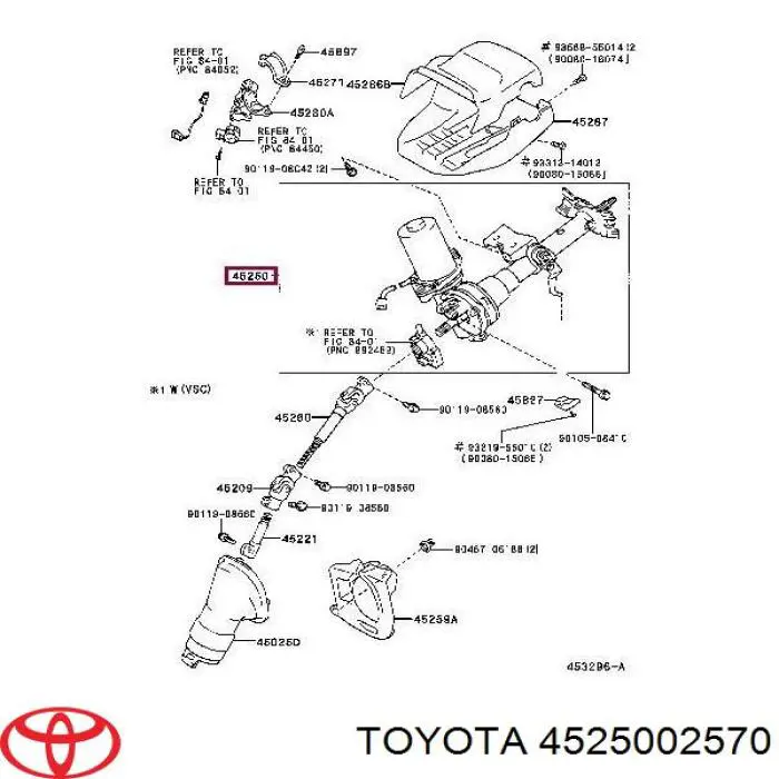 Kolumna (wał) kierownicza (kierownicy) Toyota Corolla (E12)