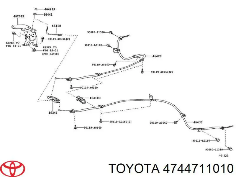 Zestaw naprawczy klocków hamulcowych Toyota Yaris (P10)