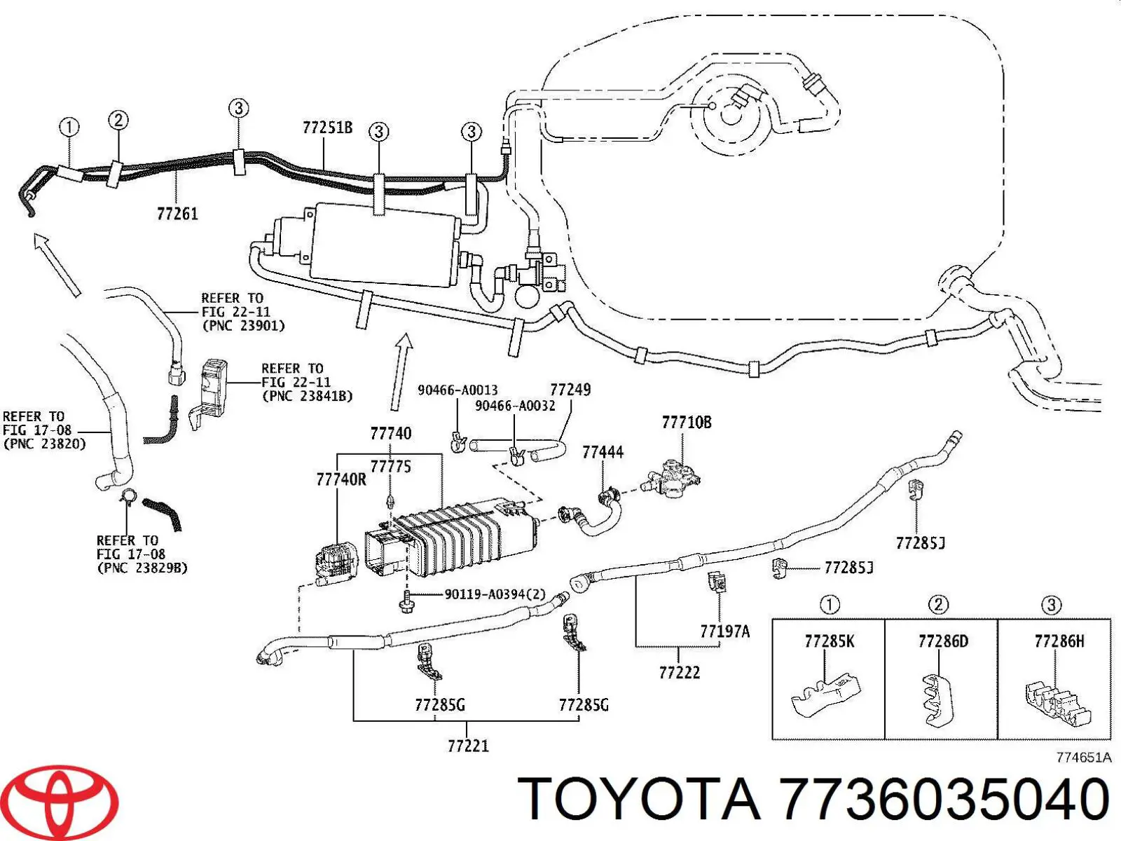 Sprężyna klapki wlewu paliwa Toyota RAV4 5 (A5)