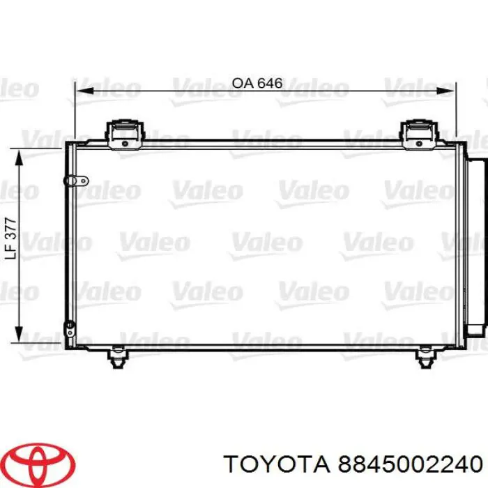 Chłodnica klimatyzacji Toyota Corolla (E12)