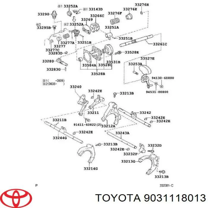 Uszczelniacz wybieraka skrzyni biegów Toyota RAV4 3 (A3)