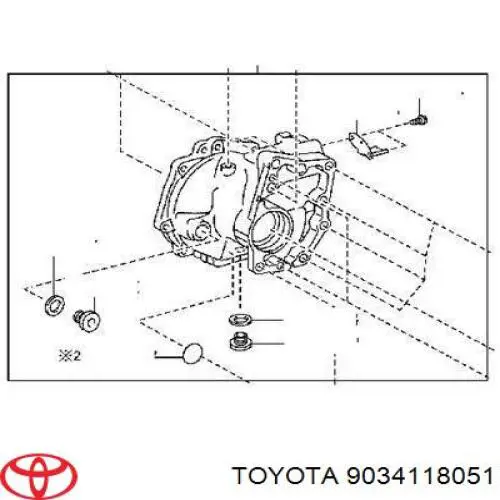 Korek wlewu mostu tylnego/przedniego Toyota RAV4 3 (A3)