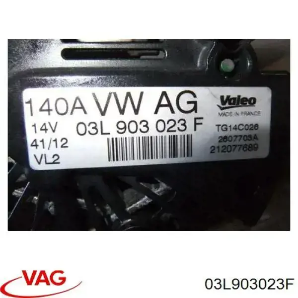 03L903023F VAG alternator